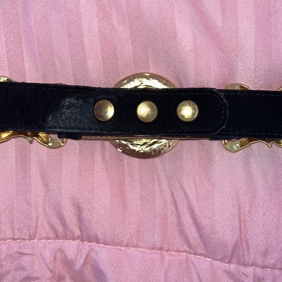Gold Rhinestone Statement Belt - Picture 3 of 5